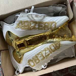 Adidas Adizero Primeknit gold football cleats GX5100